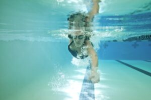 female competition swimmer